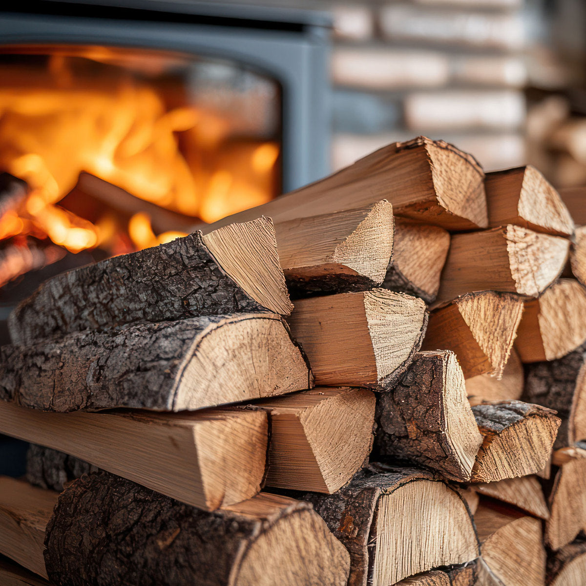 Seasoned Hardwood Logs - Holiday Bag & Kindling